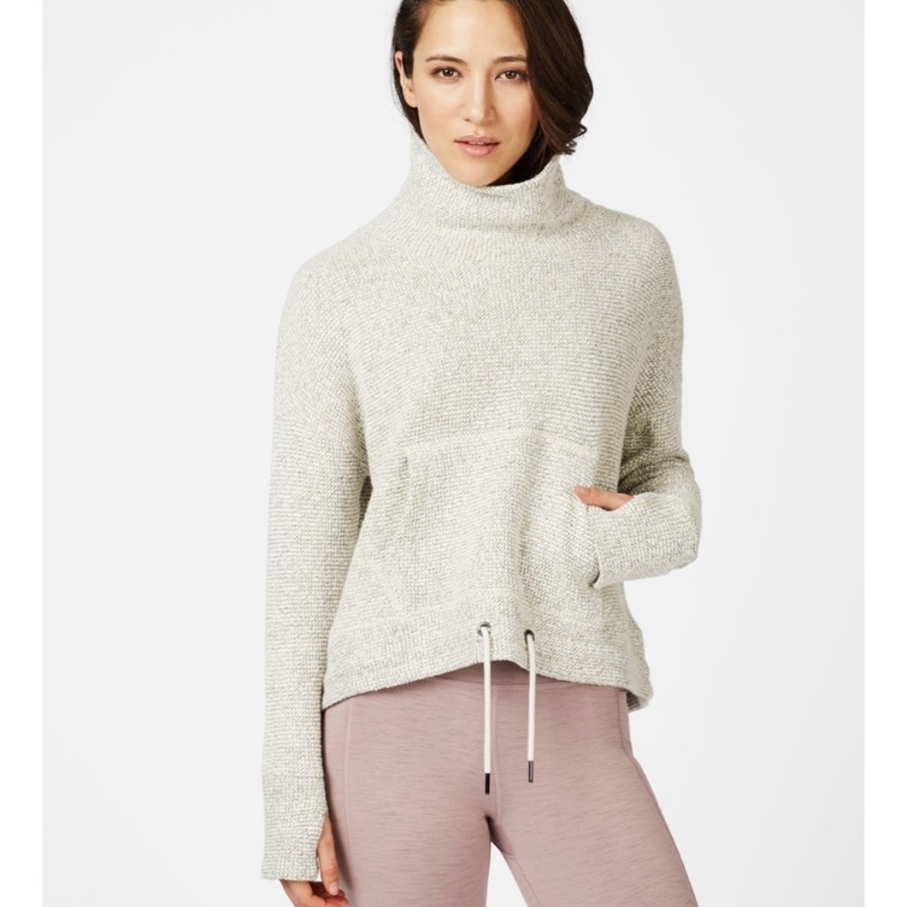Sweaty Betty Gray Turtleneck Sweatshirt